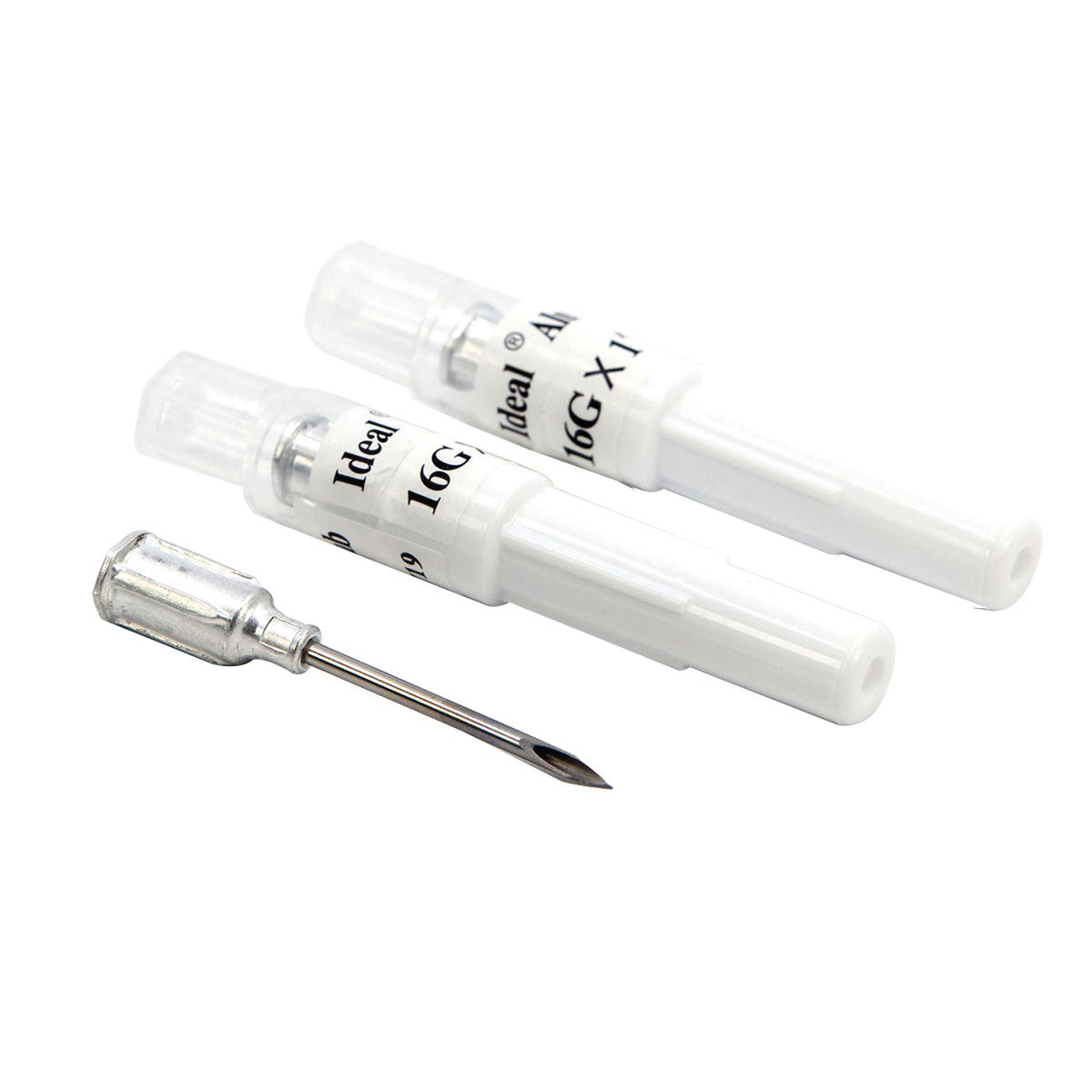 Neogen 9329 Hub Needle, Aluminum/Stainless Steel, 16 ga, 1 in L, 25/PK