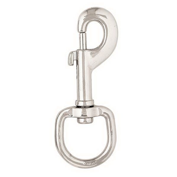 Weaver Leather Swivel Snap, Barcoded, Zinc, Nickel, 1/PK - 43894