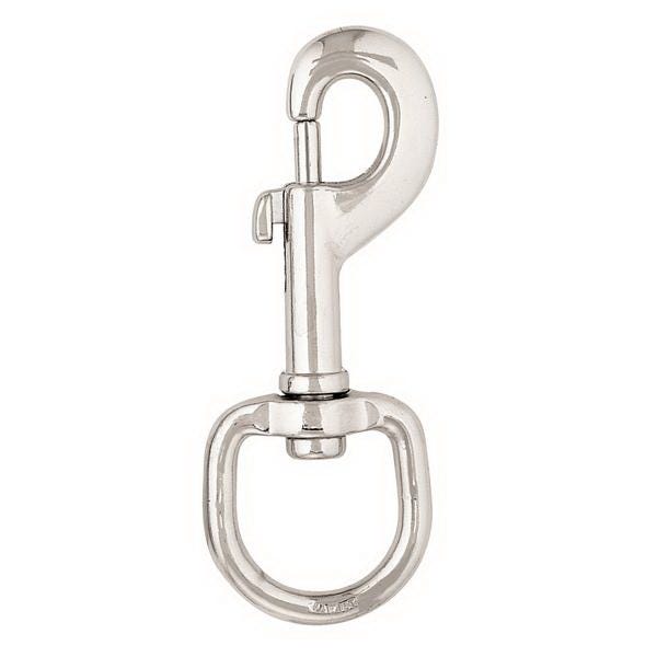 Weaver Leather Swivel Snap, Barcoded, Zinc, Nickel, 1/PK - 43720