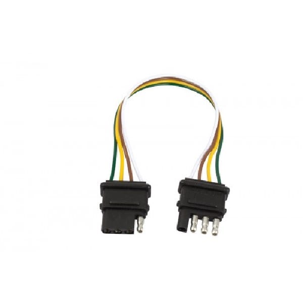 Uriah Products UE048145 Flat Extension Loop with Integrated Ground, 4-Pole, For: 12 V Trailer Wire Circuits