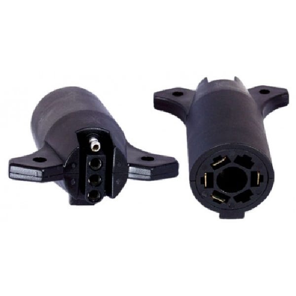 Uriah Products UE724000 Flat Adapter, Molded, Plastic, For: Vehicle with a 7-Way RV Blade Style Towing Connector