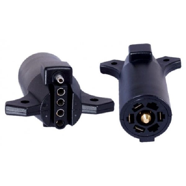 Uriah Products UE725000 Flat Adapter, Molded, Plastic, For: 7-Way RV to 5-Way Flat Towing Connector