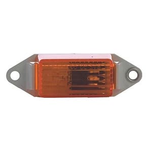 Uriah Products UL107000 Marker/Clearance Light with Mounting Base, Incandescent Lamp, Amber Lens