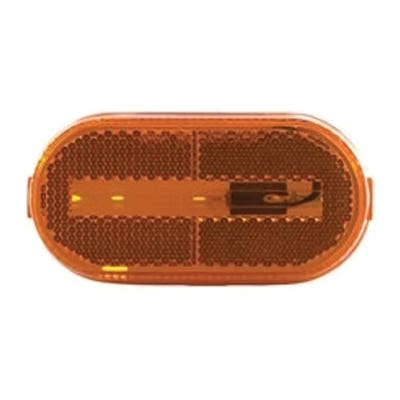 Uriah Products UL108000 Marker/Clearance Light, Oval, 4-1/8 in W, 2 in H, Incandescent Lamp, Amber Lens