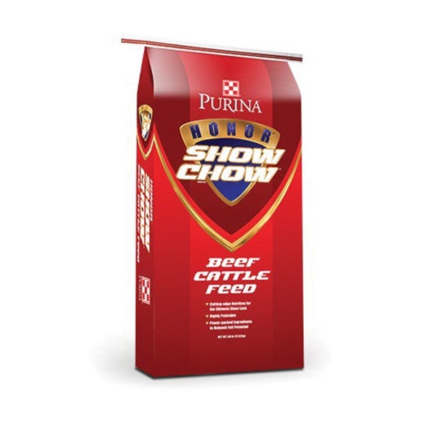 Purina Honor Show Chow GRAND 4-T-FYER 3002935-506 Cattle Feed Concentrate, Textured, 50 lb