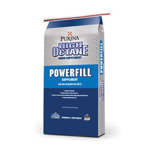 Purina High Octane Powerfill 3001592-106 Pig Supplement, Meal, 50 lb Bag