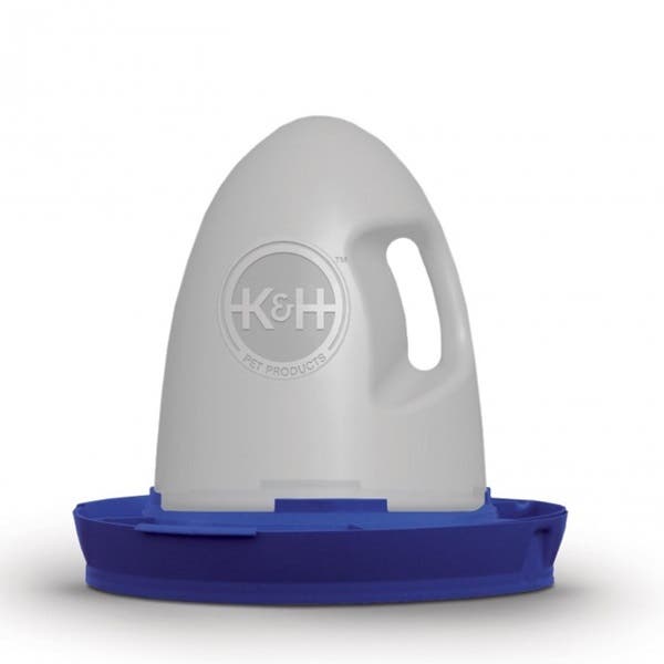 K&H Poultry Waterer, 16 in Dia, 2.5 gal Volume, Plastic
