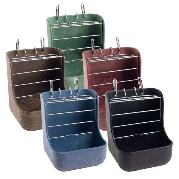 Kaytee Hay and Food Bin Feeder, Plastic/Wood, Assorted