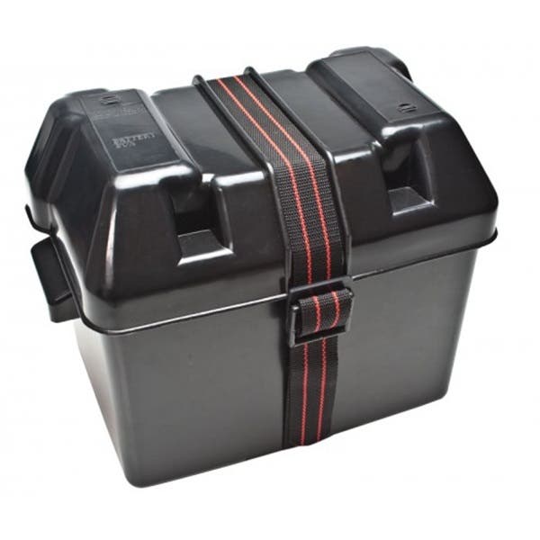 Uriah Products UV031890 Battery Box, Polypropylene, Includes: (1) Strap, Buckle