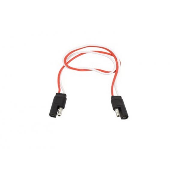 Uriah Products UE047965 Trailer Wire Connector, 2-Pole, Female, Male Contact, Red/White