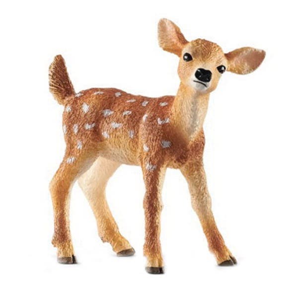 Schleich-S Figurine, White-Tailed Fawn, Plastic