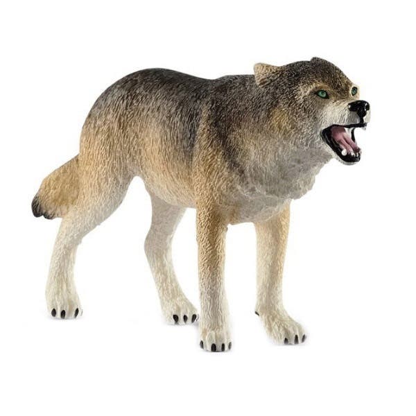 Schleich-S Wild Life Series Howling Toy, Wolf, Plastic