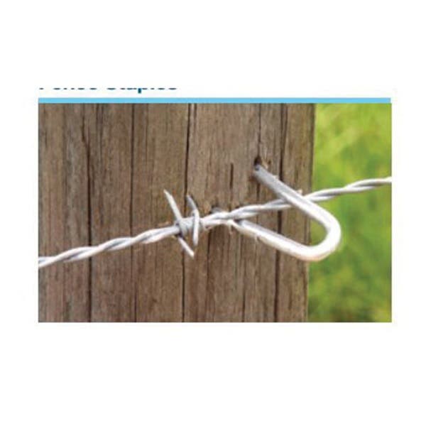 Bekaert 658014/187246 Series Barbed Fence Staple, 7 in L, Bezinal-Coated, 8 ga Wire, 2 in