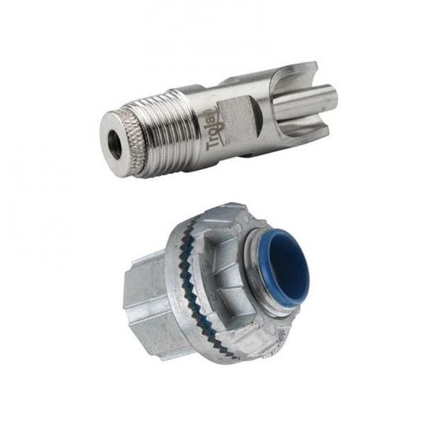 Trojan Nipple Connector Kit For 7/8 in Plastic Metal Barrel PVC Pipe