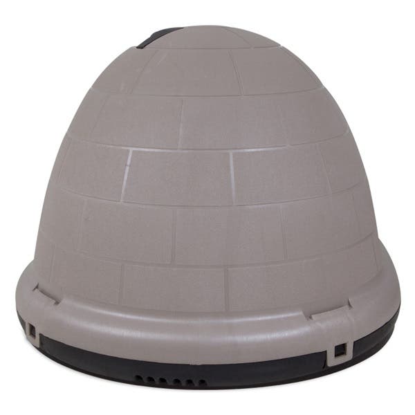 Petmate Indigo 25944 Dog House, 51-1/2 in OAL, 39.3 in OAW, 30 in OAH, Plastic, Black/Taupe