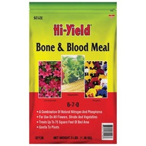 Hi-Yield 32126 Fertilizer, 3 lb, Powder, 6-7-0 N-P-K Ratio