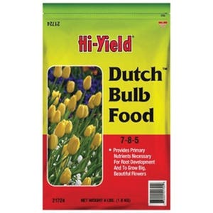 Hi-Yield Dutch Bulb Food, 4 lb, Granular, 7-8-5 N-P-K Ratio