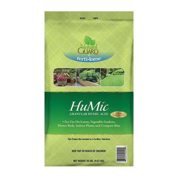 Natural Guard 40520 Humic Soil Amendment, Granular, Black/Dark Reddish Brown, 20 lb Pallet