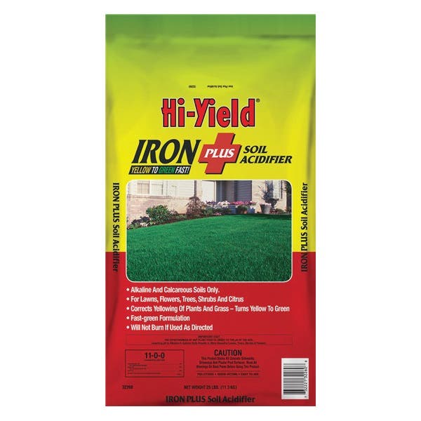 Hi-Yield Iron Plus Soil Acidifier, Granular, Reddish, 25 lb Pallet