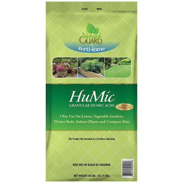Natural Guard 40525 Humic Soil Amendment, Granular, Black/Dark Reddish Brown, 40 lb Pallet