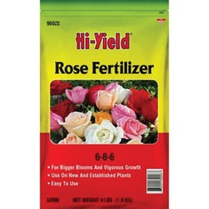 Hi-Yield 32096 Rose Fertilizer, 4 lb, Granular, 6-8-6 N-P-K Ratio