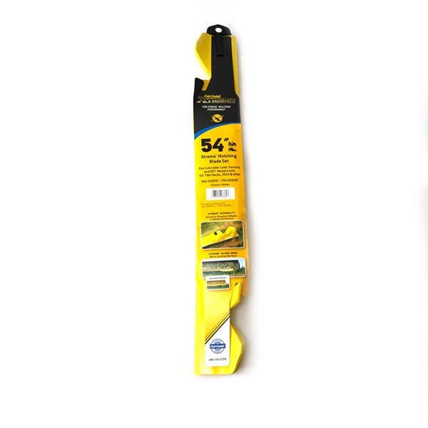 MTD 490-110-C179 Blade Set, 9.38 in L, 2.7 in W, For: 54 in Fab Deck Lawn Tractor, RZT Mowers