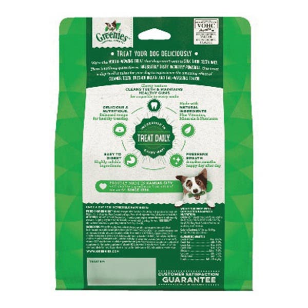 Greenies 10123534 Dog Dental Treat, R Breed, Original Flavor, 12 oz Pack