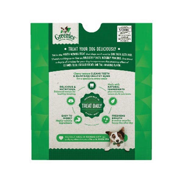 Greenies 10123686 Dog Dental Treat, R Breed, Original Flavor, 27 oz Pack