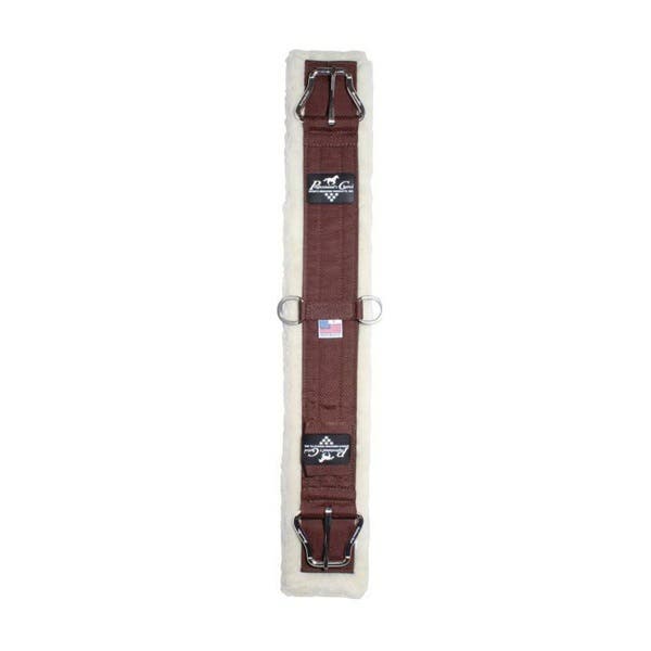 Professional's Choice SMx Western Cinch, 28 in L, Wool, Chocolate