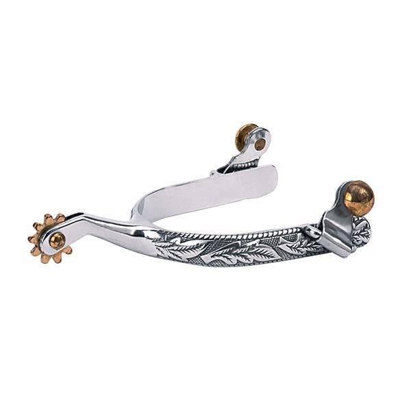 Weaver Leather Roping Spurs, Men's, Stainless Steel