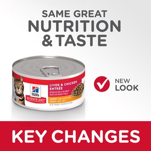 Hill's 6610 Cat Food, Dry, Chicken, Liver Flavor, 5.5 oz Can