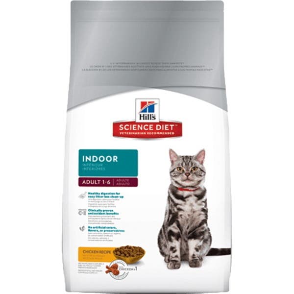 Hill's 8879 Cat Food, Adult, Special Diet: High-Protein, Indoor Cat, Dry, Chicken, 7 lb Bag