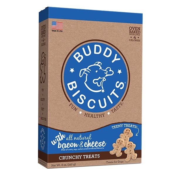 Buddy Biscuits Oven Baked Treat, Bacon, Cheese, 16 oz