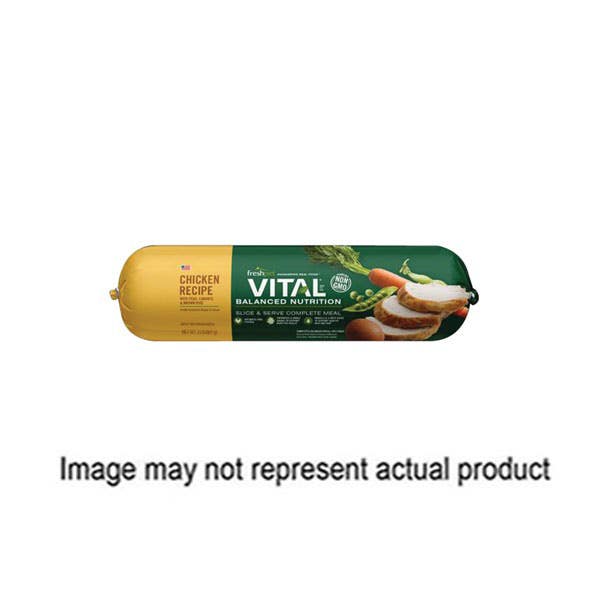 Vital Dog Food, Adult, Brown Rice, Carrots, Chicken, Peas, 1 lb, Roll