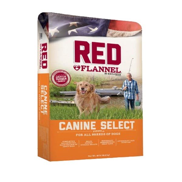 Red Flannel 66527 Dog Food, Adult Breed, Dry, Canine Select Flavor, 40 lb Bag