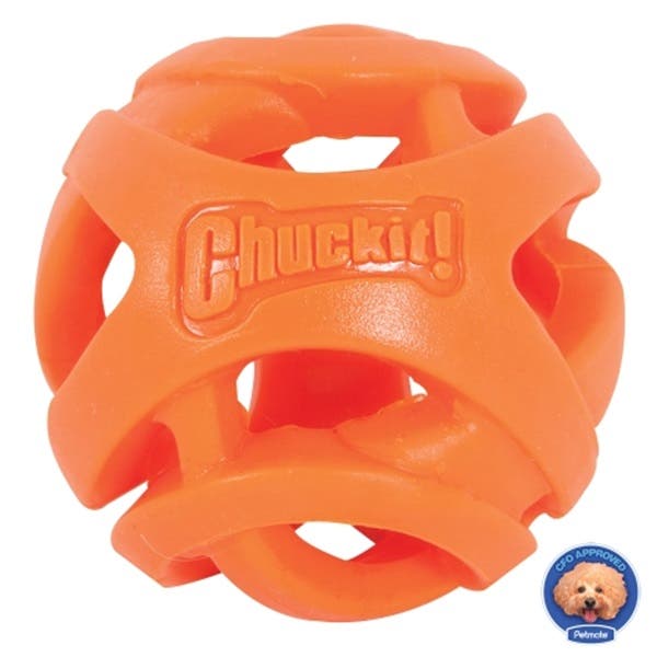 Chuckit! Breathe Right Dog Toy, L, Rubber, Orange
