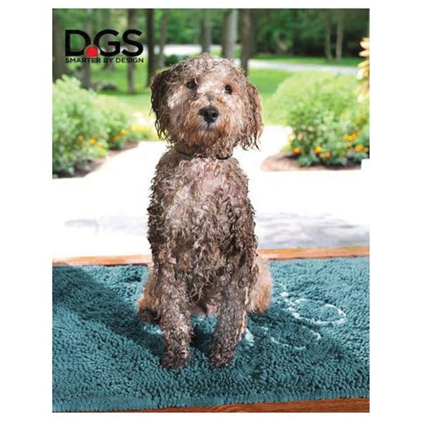D.Gs Dirty Dog Doormat, Pacific Blue, Large
