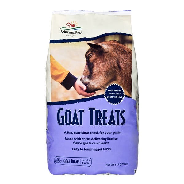 Manna Pro 90082229 Goat Treat, Nugget, Licorice Flavor, 6 lb
