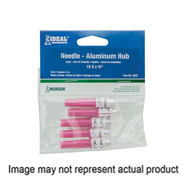 Neogen 9323 Needle, Disposable, 16 ga, 1-1/2 in L, 5/PK