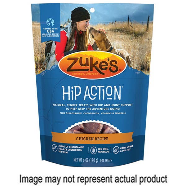 Zuke's Hip Action 21120 Dog Treat, Chicken Flavor, 16 oz Pouch