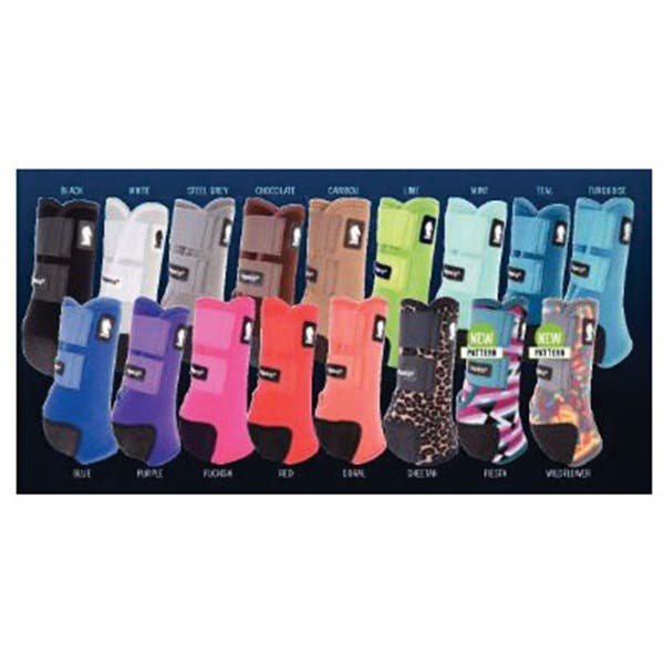 Classic Equine Legacy2 Splint Boots, M, Neoprene, Black - 34731