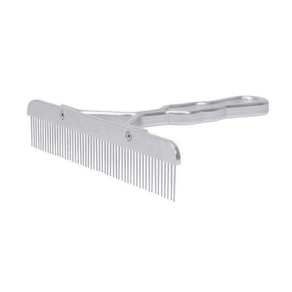 Weaver Leather Show Comb, Stainless Steel Bristle, Aluminum, Silver