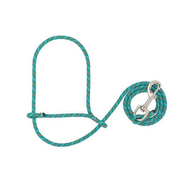 Weaver Leather Rope Sheep Halter, Gray/Orange/Turquoise