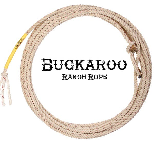Cactus Buckaroo Ranch Rope, 3/8 in Dia, 45 ft L, Nylon, Tan