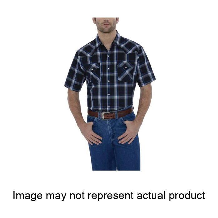 Ely Cattleman Western Shirt, S, Cotton/Polyester, Assorted, Short Sleeve, Regular, Snap
