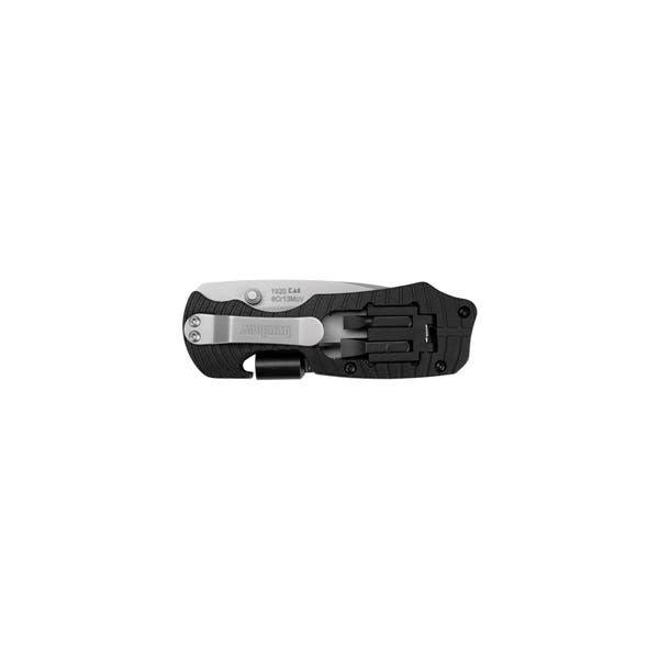 Kershaw Select Fire Series Pocket Knife, 3.4 in L Blade, Steel Blade, Black Handle