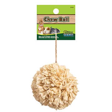 Ware Chew Ball, Chinchillas, Guinea Pigs, Pet Rats, Rabbits, L, Paper, Corn