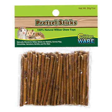 Ware Pretzel Stick, Chinchillas, Gerbils, Guinea Pigs, Hamsters, Pet Rats, Rabbits, 1 oz Pack