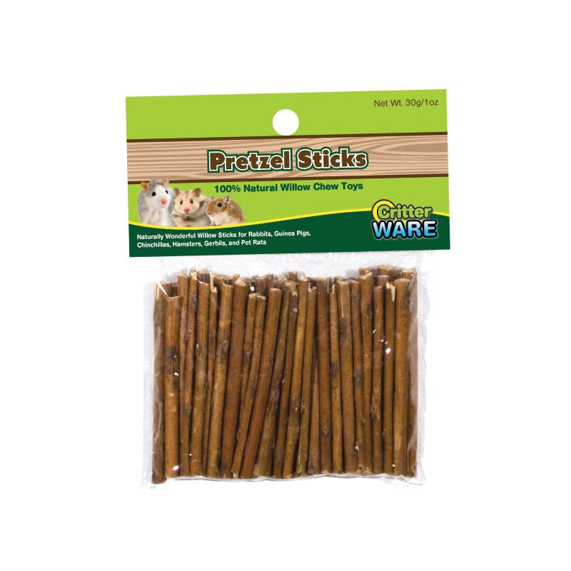Ware Pretzel Stick, Chinchillas, Gerbils, Guinea Pigs, Hamsters, Pet Rats, Rabbits, 1 oz Pack