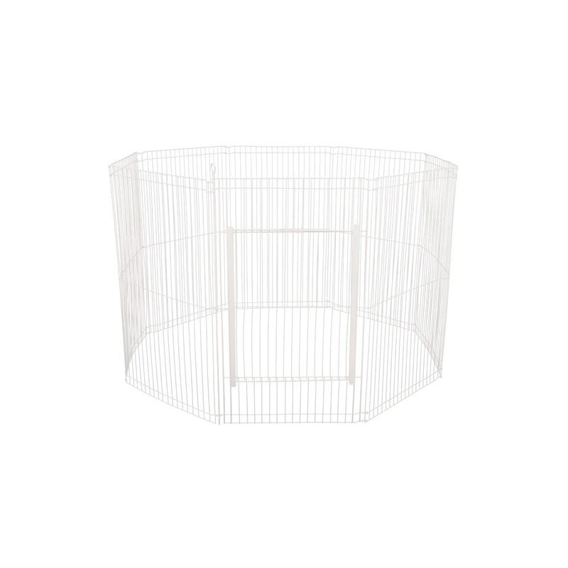 Ware 02072 Universal Play Pen, 43 in W, 43 in D, 29 in H, L, Canvas, White